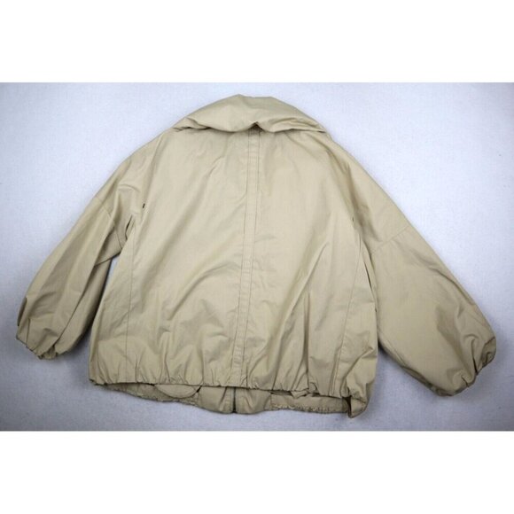 DUE PER DUE - WOMEN'S BEIGE 3/4 SLEEVE JACKET WITH LARGE COLLAR -  SIZE L - Picture 9 of 10